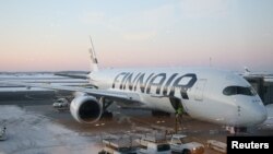 Літак авіакомпанії Finnair в аеропорту Гельсінкі