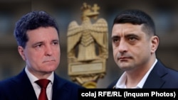 Прозападният кандидат Никушор Дан (вляво) ще се изправи срещу националиста Джордже Симион в балотажа на президентските избори в Румъния, който предстои на 18 май.