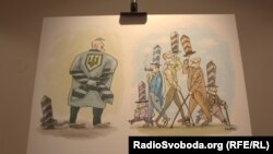 Виставка українських карикатур. Прага, 7 липня 2015