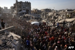 Протестът срещу Хамас в Бейт Лахия, Газа, на 26 март 2025 г.