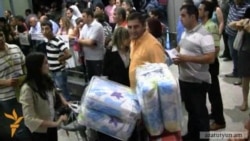 Рейсом Алеппо-Ереван в Армению прибыла очередная группа сирийских армян