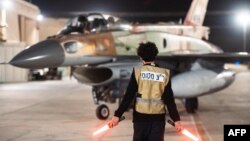 تصویری که ارتش اسرائیل روز پنجم آبان از یک جنگنده این کشور برای انجام عملیات منتشر کرد