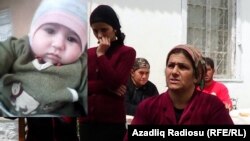 Умерший Байрам Гасымов и его мать Гюльнар Гасымова. Аперль 2013 
