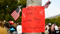 ԱՄՆ - Հավաք՝ ի հիշատակ սպանված ակտիվիստ Չարլի Քըրքի, Օրեմ, Յուտա նահանգ, 10-ը սեպտեմբերի, 2025թ.