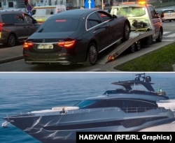 Арештовані авто та яхта Гмиріна