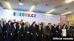 Участники пражского саммита «Восточное партнерство», 7 мая 2009 г. 