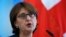 Georgia -- Georgian Foreign Minister Maya Panjikidze speaks during a news briefing in Tbilisi November 5, 2014