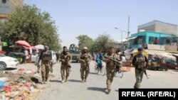 Низомиёни афғон дар шаҳри Кундуз 