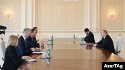 Ադրբեջանի նախագահ Իլհամ Ալիևն ընդունում է ԵՄ հատուկ ներկայացուցիչ Տոյվո Կլաարին, Բաքու, 10-ը մարտի, 2021թ․