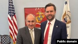 Սպիտակ տանը, տեղի է ունեցել Հայաստանի վարչապետ Նիկոլ Փաշինյանի հանդիպումը Միացյալ Նահանգների փոխնախագահ Ջեյմս Դեյվիդ Վենսի հետ, 7-ը փետրվարի, 2025թ., ԱՄՆ