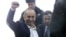 Armenia -- Former President Robert Kocharian greets supporters during his trial, Yerevan, February 25, 2020.