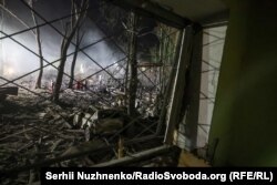 Наступствы расейскага паветранага нападу на Кіеў