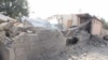 The destroyed school in Kunduz