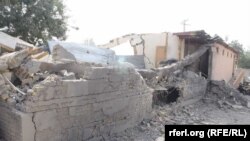 The destroyed school in Kunduz