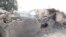 The destroyed school in Kunduz