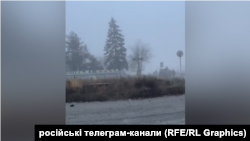 Стела на в'їзді в Покровськ. Кадр із відео, поширеного у російських телеграм-каналах 10 листопада