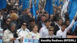 Участники сегодняшней акции протеста