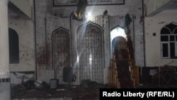 مسجد دشت برچی کابل پس از حمله انتخاری