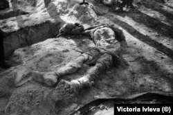 Изюм, эксгумация, сентябрь 2022 г