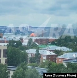 У Росії демонструють наслідки атаки дронів у Іжевську, 1 липня 2025 року