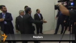 دیدار احمدی نژاد با اردوغان در باکو