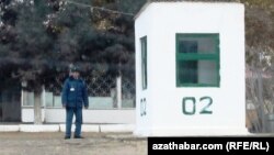 Түркмөнстандагы полиция күркөсү. Иллюстрациялык сүрөт.