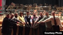 Падчас дырыжорскіх майстар-клясаў "Майстэрства Кляўдыё Абадо" ў Адане (Турэччына)