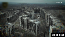 Шаҳри харобшудаи Торетск дар Украина 