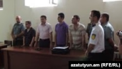 Nagorno-Karabakh - A court in Stepanakert sentences two men to 11 and 10 years in prison on charges of spying for Azerbaijan, 23Jul2013.
