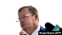 آندری راوکوف، رئیس شورای امنیت بلاروس، در کنفرانس خبری روز گذشته درباره بازداشت « ۳۲ مزدور نظامی روسی»