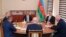 Представители армянской общины Нагорного Карабаха, правительства Азербайджана и представитель российского миротворческого контингента на переговорах в Евлахе