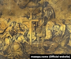 Фрагмент гравюри «Апофеоз Мазепи», 1708 рік. Автор: Данило Ґаляховський