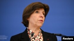 کاترین کولونا می‌گوید که هم اکنون ۳۵ نفر از ۱۲ کشور اتحادیه اروپا در ایران زندانی هستند.