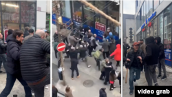 Во время трехчасовой забастовки на улице Долидзе группа неизвестных напала на бастующих граждан