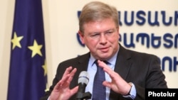 Армения - Комиссар ЕС по вопросам расширения и политики европейского соседства Штефан Фюле, Ереван, 27 сентября 2012 г.