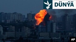 6-njy iýunda Russiýanyň Kiýewe uran zarbasynyň netijesinde dörän partlama