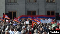 Armenia - The opposition Armenian National Congress holds a rally in Yerevan's Liberty Square, undated