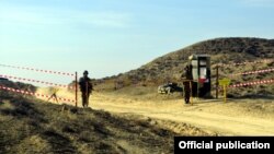 Азербайджанские военнослужащие во время учений (архивная фотография) 