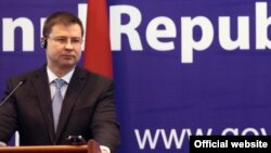 Валдис Домбровскис, Латвияның премьер-министрі. Кишинев, 20 ақпан 2013 жыл