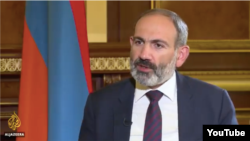 Премьер-министр Армении Никол Пашинян дает интервью телекомпании Al-Jazeera, Ереван, 27 июля 2018 г. 