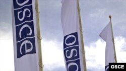 Австрия – флаги ОБСЕ перед штаб-квартирой организации в Вене