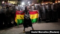 Антиправительственная манифестация в Ла-Пасе. 4 ноября.