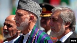 عبدالله عبدالله، حامد کرزی و اشرف غنی احمدزی