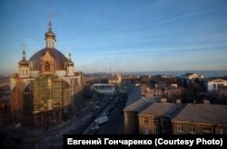 Вид на Мариуполь со смотровой площадки