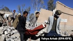  یکی از «زندانیانی» که در حمله به زندان صنعا کشته شده است.