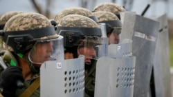 Казахстанские военные на учениях