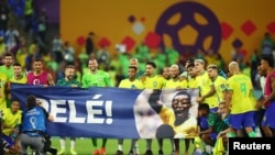 Բրազիլացիները հաղթանակը նվիրեցին Ֆուտբոլի Արքային, «Ռաս Աբու Աբուդ» մարզադաշտ, Դոհա, 5-ը դեկտեմբերի, 2022թ.