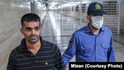 عکسی که قوه قضاییه روز اعدام محمد امین مهدوی شایسته از او منتشر کرد