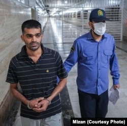 عکسی که قوه قضاییه روز اعدام محمدامین مهدوی شایسته از او منتشر کرد