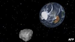 Астероид 2012 DA14 приближается к нашей планете. Изображение NASA. 